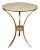 Contemporary Worlds Away Three Leg Silver Accent Table For Sale