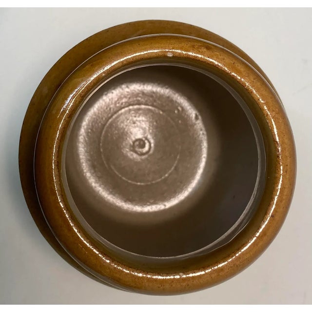 Tan Vintage P C Flett & Co. Stoneware Apple & Strawberry Jam Jar From Scotland For Sale - Image 8 of 10