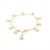 Gold Everloving Opal Charm Stackable Chain Bracelet in Solid 18k Yellow Gold For Sale - Image 8 of 11