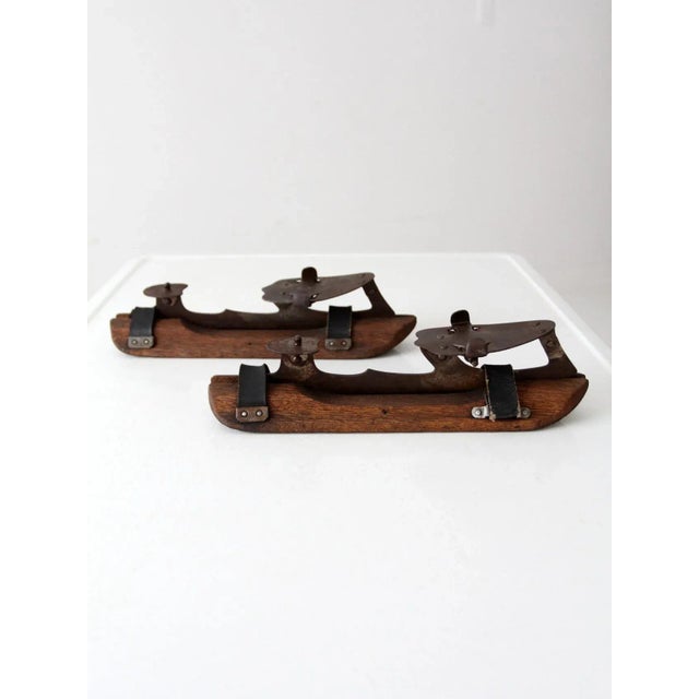 Brown Antique Ice Skates For Sale - Image 8 of 12