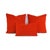 Transitional Arc Com Fabric Spirit in Watermelon Pillow Cover - 20" X 20" Solid Bright Red Chenille Cushion Case For Sale - Image 3 of 7