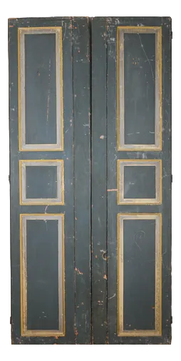 Vintage Painted Double Door