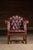 Traditional Vintage Burgundy Tufted Leather Chesterfield Club Chair For Sale - Image 3 of 18