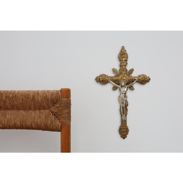 Copper Crucifix, Belgium, 1900s For Sale - Image 4 of 12