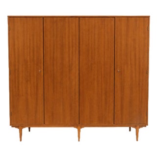Vintage Four-Door Wardrobe, 1960s For Sale