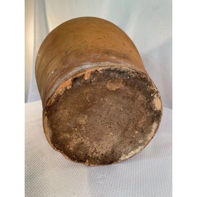 Late 19th Century Antique Spanish Earthenware Olive Jar / Jug For Sale - Image 9 of 12