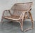 Vintage Mid-Century Modern Rattan and Bamboo Love Seat or Sofa, 1960s For Sale - Image 11 of 18