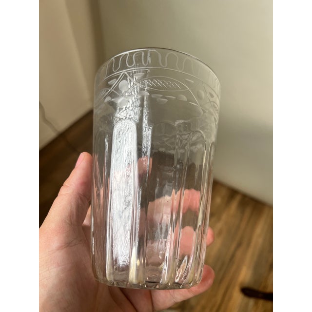 Attributed Boston & Sandwich Wheel Engraved Mold-Blown Glass Table Vase, Circa 1845–1860 For Sale In Boston - Image 6 of 8
