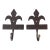 Late 20th Century Fleur De Lis Wall Hooks - Set of 2 For Sale