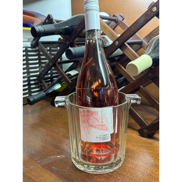 1940s 1940s Heavy Glass Ice Bucket For Sale - Image 5 of 5