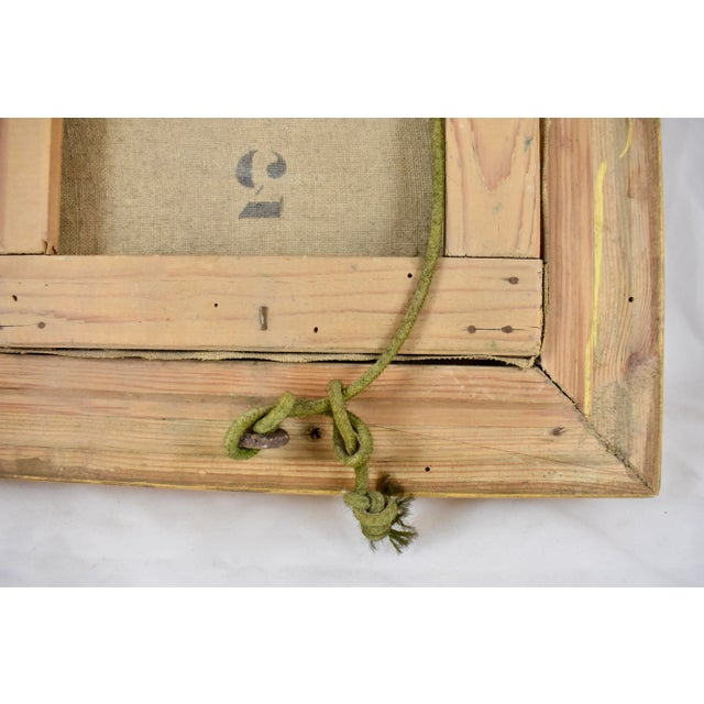 French Landscape Oil on Linen in Gold Leaf Frame, Signed & Dated 1919 For Sale - Image 11 of 13