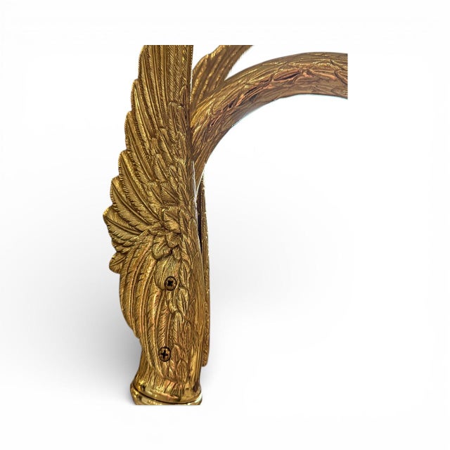 Early 20th Century Early 20th Century Gilded Swan Form Sculptural Object With Winged Detail For Sale - Image 5 of 9
