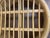 Vintage Stacked 9 Strand Rattan Ottoman/Footstool For Sale - Image 4 of 7