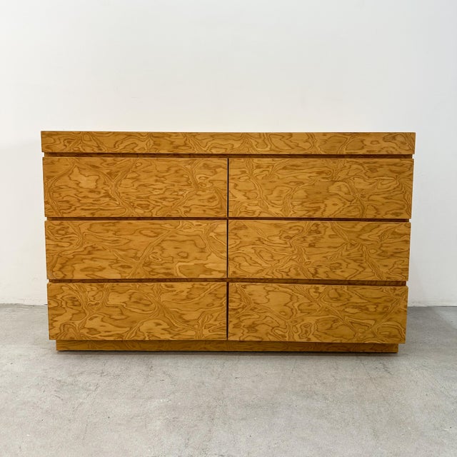 Mid-Century Modern Vintage 1970s Mid-Century Modern Dresser Retro Postmodern For Sale - Image 3 of 11