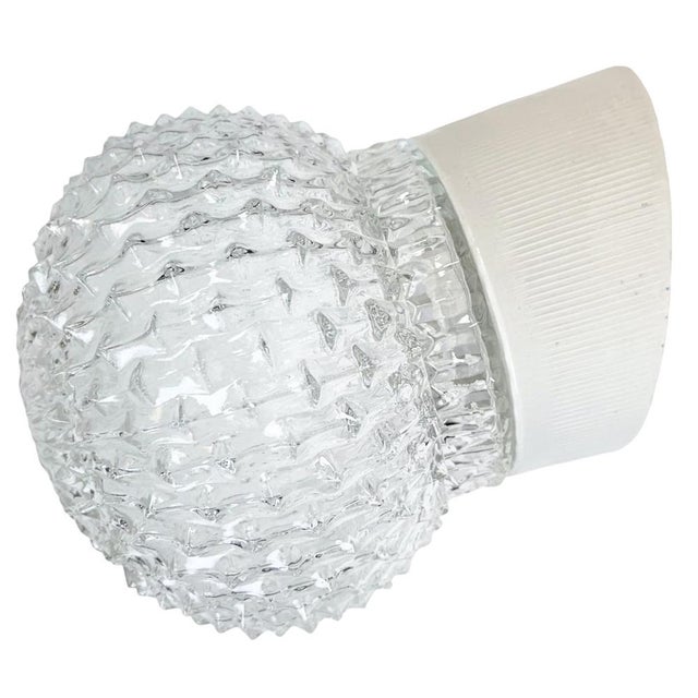 Vintage White Porcelain Wall Light, 1970s For Sale - Image 12 of 12