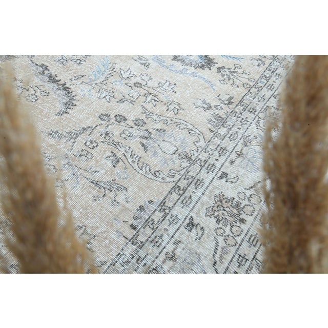 1970s Vintage Persian Handmade Wool Cotton Brown Area Rug For Sale - Image 11 of 11