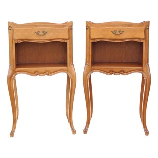 Vintage Cherry Nightstands, Set of 2 For Sale