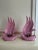Ceramic 1980 Pink Flame Art Deco Lamps - a Pair For Sale - Image 7 of 12