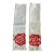 Vintage Mid Century Hand Painted Linen Tea Towels (Or Hand Kitchens Towels) Red Floral design.fringe Ivory Set of 2 /13” X 17” For Sale