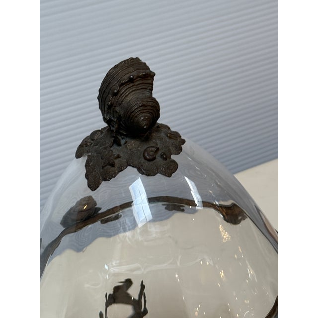 Castilian Imports Crystal + Brass Egg For Sale - Image 10 of 12