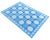Handmade Cotton Area Rug Vegetable Dyed Sky Blue and White Vista Rug-8'x10' For Sale - Image 11 of 11