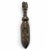 Old Grebo Dan spoon from Nigeria. Beautiful carving details and patina with signs of age and use. Lizard figure on the...
