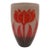 1920s Art Deco Degué French Acid-Etched Cameo Glass Floral Vase - 9.5" For Sale