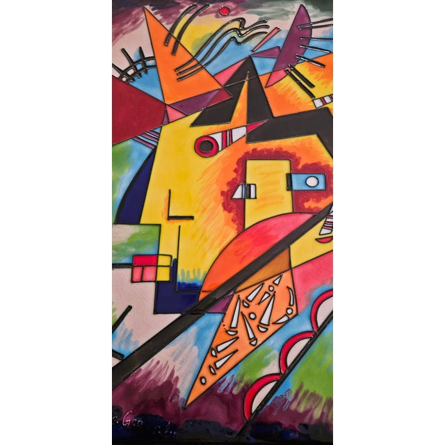 Eye-Catching -- Vibrant -- Stimulating & Thought-Provoking Abstract Art. This Contemporary Art could be called "Wall...