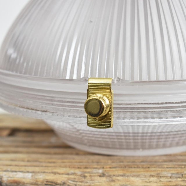 Antique Holophane 2-Part Pendant Light, 1920s For Sale - Image 3 of 6