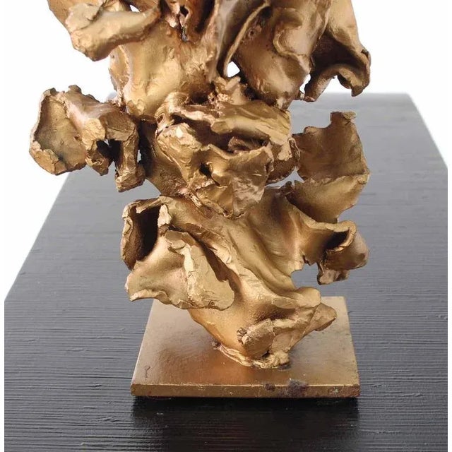 Abstract Twisted Metal Flakes Sculpture For Sale - Image 4 of 9