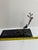 Stone 1990s Michael Aram Black Granite Orchid Branch Wine Bottle Caddy Rest For Sale - Image 7 of 17