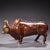 Late 20th Century Set of 5 Gilt Bronze Ox Figures With Splashed Gold Decoration For Sale - Image 10 of 10