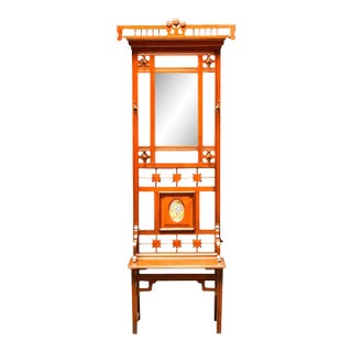 Mid 20th Century Vintage Chinoiserie Hall Tree For Sale