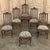 French Country Set of 6 Antique Country French Liègeois Hand Carved Oak Dining Chairs With Needlepoint Tapestry For Sale - Image 3 of 17
