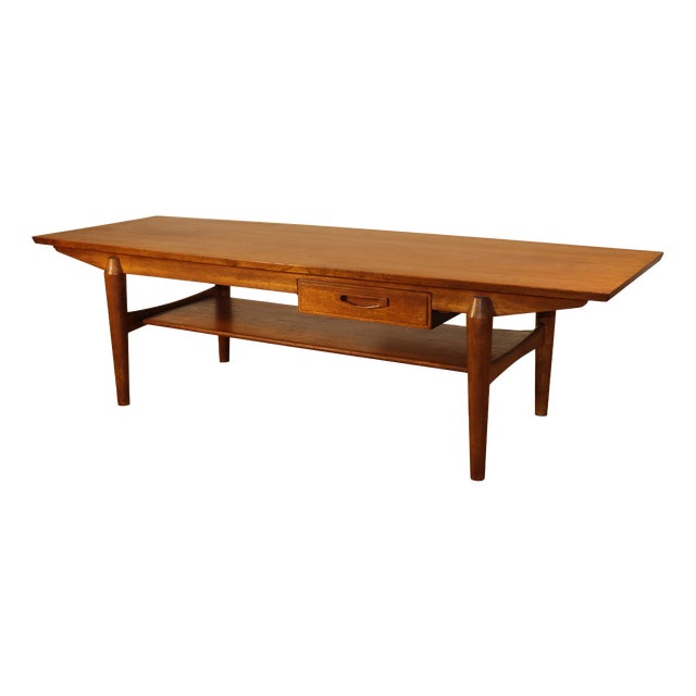 Scandinavian Teak Coffee Table, 1960s For Sale
