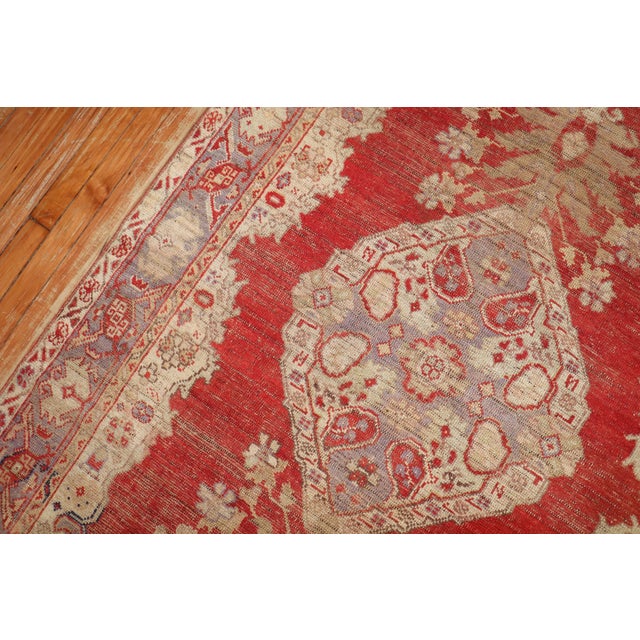 Old Red Turkish Kula Rug For Sale - Image 10 of 10