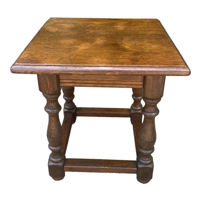 Vintage English Joint Stool For Sale