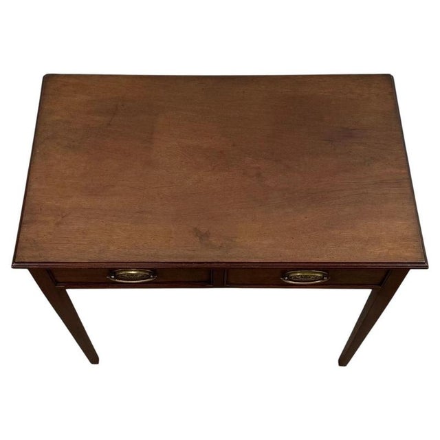 2000 - 2009 18th Century English Mahogany Writing Table For Sale - Image 5 of 12