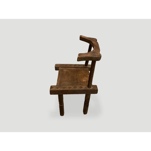 Antique African Wooden Chair or Side Table For Sale - Image 16 of 18