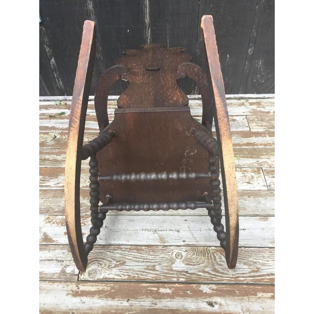 Antique Green Man Rocking Chair C.1800 Chairish