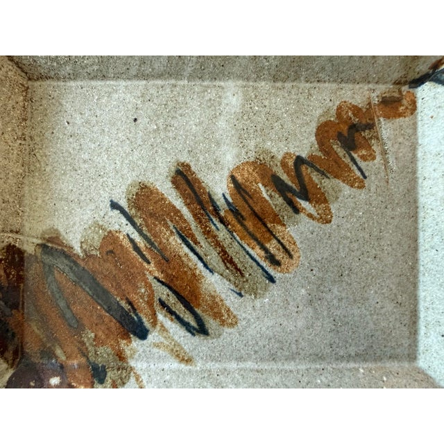 Vintage Mid Century Art Pottery Tray For Sale In Austin - Image 6 of 9