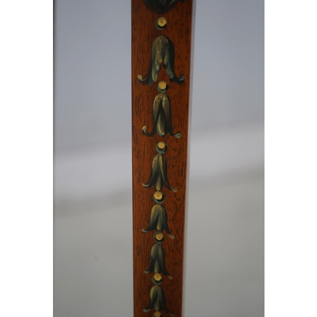 Paint Decorated Adams Style Table Stand For Sale - Image 11 of 14