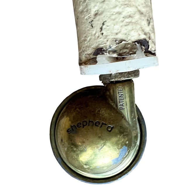 Pair of Antique White Twin Bed Headboards With Hand-Painted Floral Medallions For Sale - Image 12 of 12