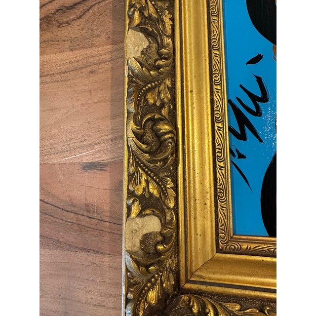 Abstract Expressionism "My Friend Pablo Picasso" Original Painting by Artist Peter Keil For Sale - Image 3 of 3