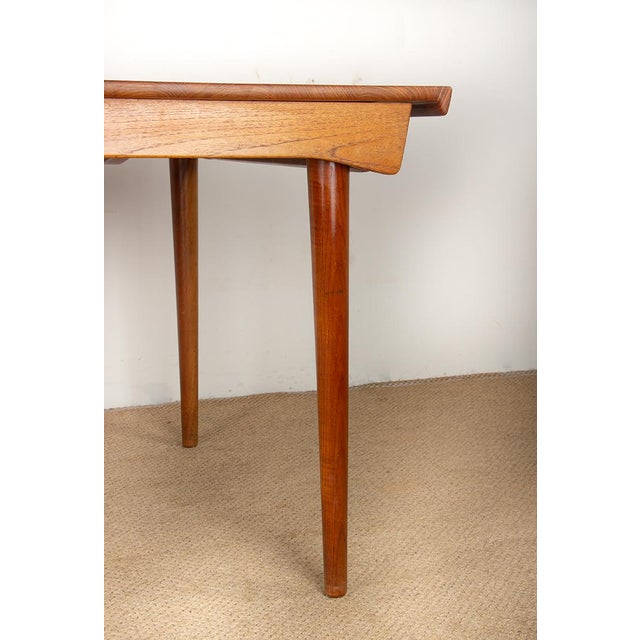 Large Model 542 Extendable Table in Teak by Inger Klingenberg for France & Son, 1960s For Sale - Image 4 of 18