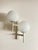 Mid-Century Modern Swiss Double Globe Wall Sconce with Crackle Opaline Glass, 1960s For Sale - Image 4 of 11