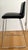 Contemporary Rolf Benz 626 Sinus Black Leather Skid Bar Stool Designed by Kai Stania For Sale - Image 3 of 11