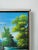 1980's Vintage Haitian Lake Scene Canoeing Oil Paint on Canvas - Framed For Sale In Miami - Image 6 of 9