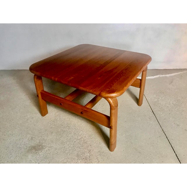 1960s Danish Square Solid Teak Side or Coffee Table, 1960s For Sale - Image 5 of 16