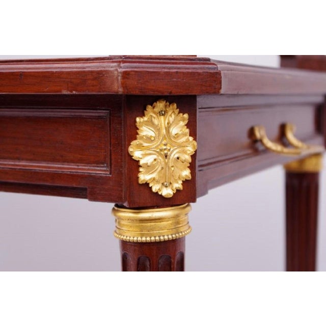 19th-Century Louis XVI Style Mahogany Tea Table For Sale - Image 4 of 7